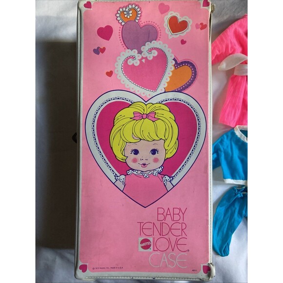 VTG Mattel Baby Tender Love Baby Doll Case 60s 70s Outfits Accessories - Picture 2 of 14